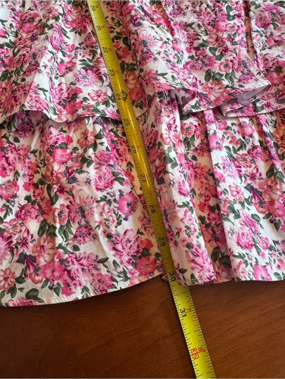 Hello Molly Ruffled Out Floral Dress Pink size 8 - Picture 5 of 15